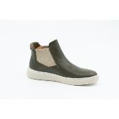 TENNISBOOTS OLIVE LEATHER