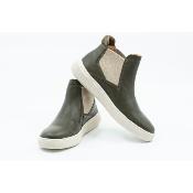 TENNISBOOTS OLIVE LEATHER
