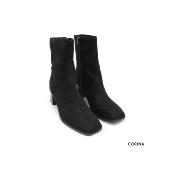 Bottines noir en daim