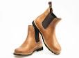 Bottines cuir Havane