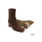 Bottines Camel en daim