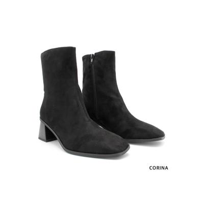 Bottines noir en daim